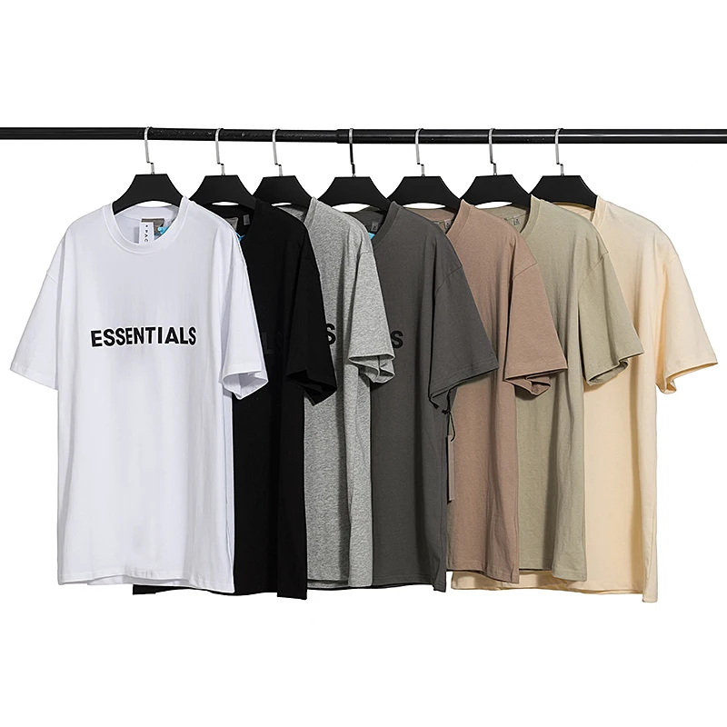 2021 Summer ESSENTIALS Letter Print T-Shirts Men Women 100% Cotton Tee Hip Hop High Street Casual Oversize T Shirt FG
2021 Summer ESSENTIALS Letter Print T-Shirts Men Women 100% Cotton Tee Hip Hop High Street Casual Oversize T Shirt FG