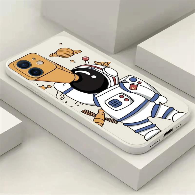 Cute astronaut Phone Case For iPhone 13 12 11 Pro Mini X XR XS Max 5 5s 6 6s 7 8 Plus Soft Soft touch TPU silicon Bumper funda
Cute astronaut Phone Case For iPhone 13 12 11 Pro Mini X XR XS Max 5 5s 6 6s 7 8 Plus Soft Soft touch TPU silicon Bumper funda
