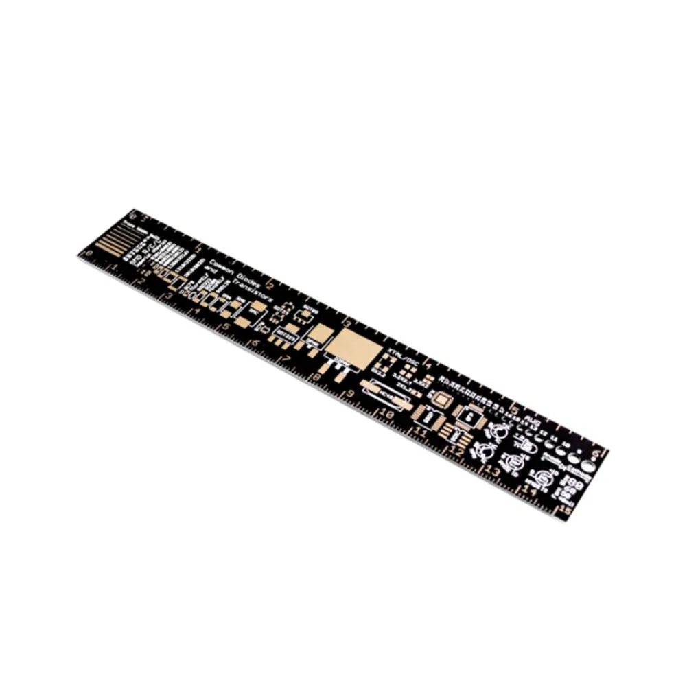 High Quality PCB Ruler Capacitor For Arduino Fans For Electronic Engineers For Geeks Makers IC SMD Diode Measuring Tool
High Quality PCB Ruler Capacitor For Arduino Fans For Electronic Engineers For Geeks Makers IC SMD Diode Measuring Tool