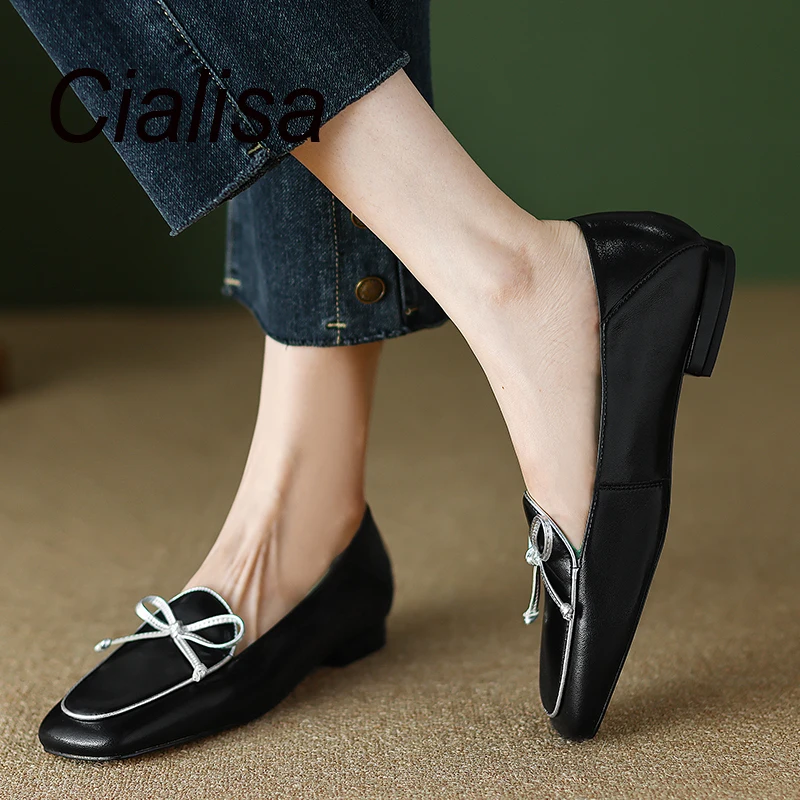 Cialisa Shoes For Women Flats 2023 Spring Casual Round Toe Butterfly-Knot Handmade Slip-On Daily Lady Footwear Black Sizes 40
Cialisa Shoes For Women Flats 2023 Spring Casual Round Toe Butterfly-Knot Handmade Slip-On Daily Lady Footwear Black Sizes 40