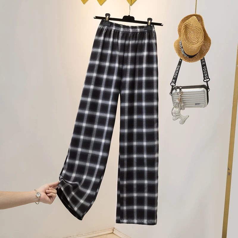 Plaid Wide-Legged Korean Fashion Women'S Cargo Baggy Pants Harajuku Female Clothing High Waist Sweatpants Streetwear
Plaid Wide-Legged Korean Fashion Women'S Cargo Baggy Pants Harajuku Female Clothing High Waist Sweatpants Streetwear