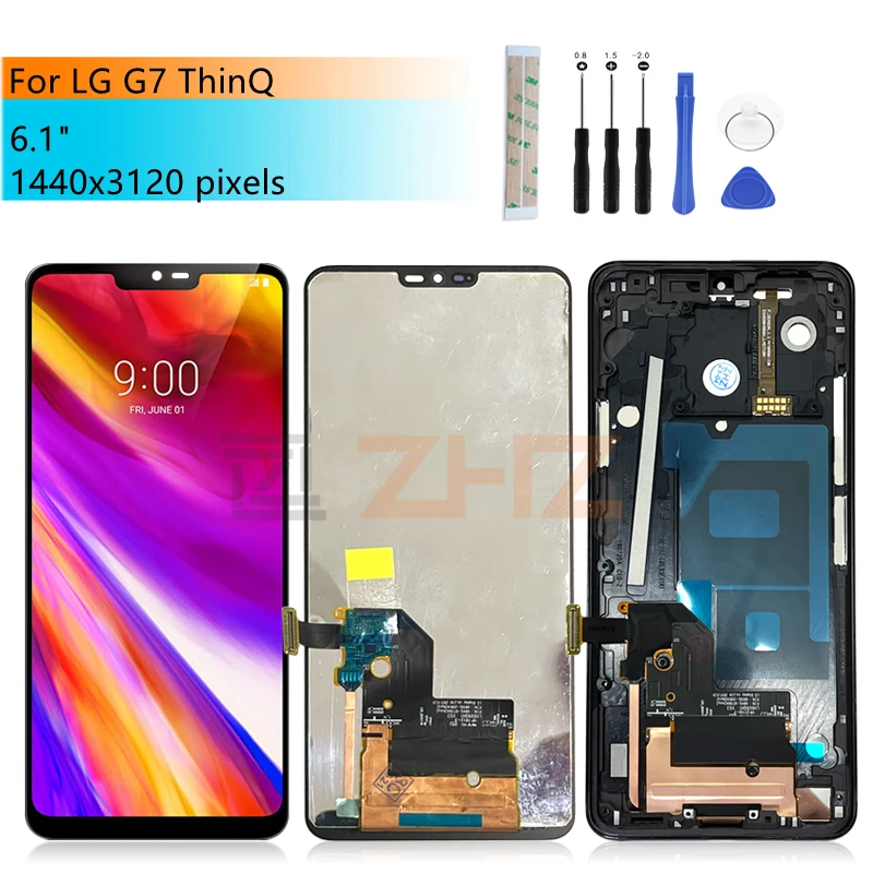For LG G7 ThinQ LCD Display Touch Screen Digitizer Assembly With Frame G710 Display For LG G7 Screen Replacement Repair Parts
For LG G7 ThinQ LCD Display Touch Screen Digitizer Assembly With Frame G710 Display For LG G7 Screen Replacement Repair Parts