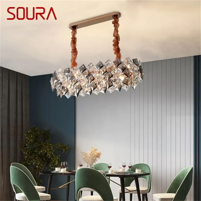 SOURA Pendant Light Postmodern Luxury Crystal Creative LED Lamp Fixture For Home Dining Living Room
SOURA Pendant Light Postmodern Luxury Crystal Creative LED Lamp Fixture For Home Dining Living Room