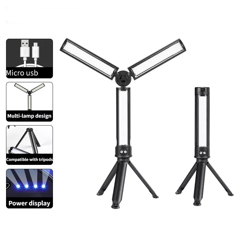 LED Foldable Inspection Light with Stand USB Charging Multifunctional Car Repair Portable Work Light
LED Foldable Inspection Light with Stand USB Charging Multifunctional Car Repair Portable Work Light