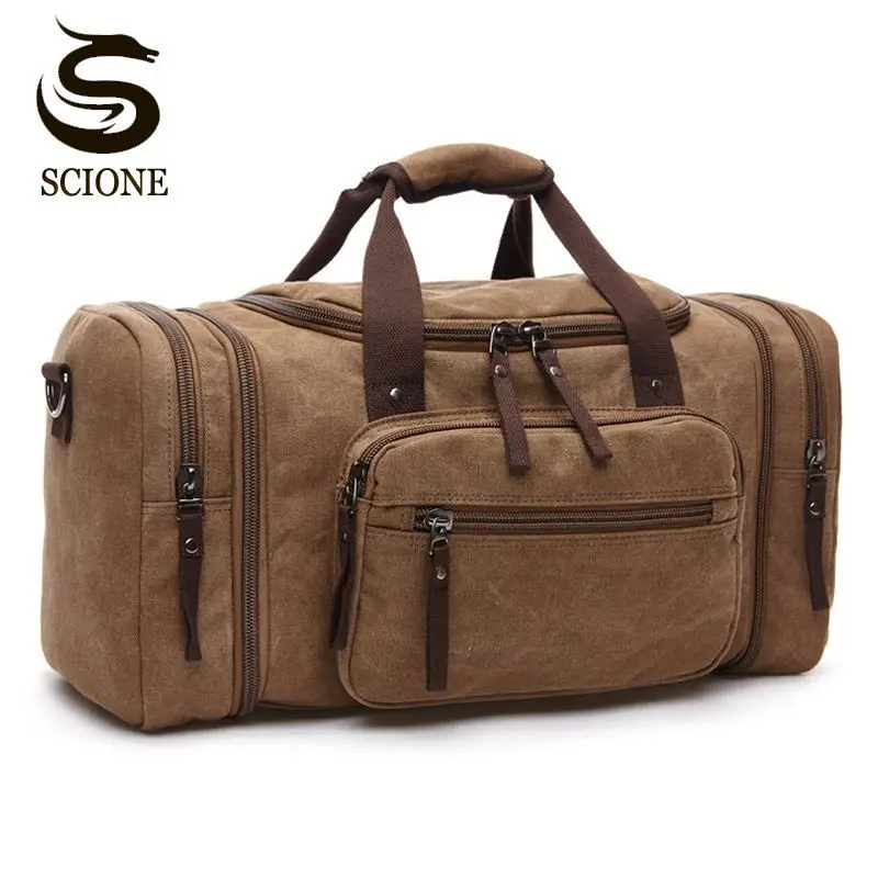 Large Capacity Men Hand Luggage Travel Duffle Bags Canvas Travel Bags Weekend Shoulder Bags Multifunctional Overnight Duffel Bag
Large Capacity Men Hand Luggage Travel Duffle Bags Canvas Travel Bags Weekend Shoulder Bags Multifunctional Overnight Duffel Bag