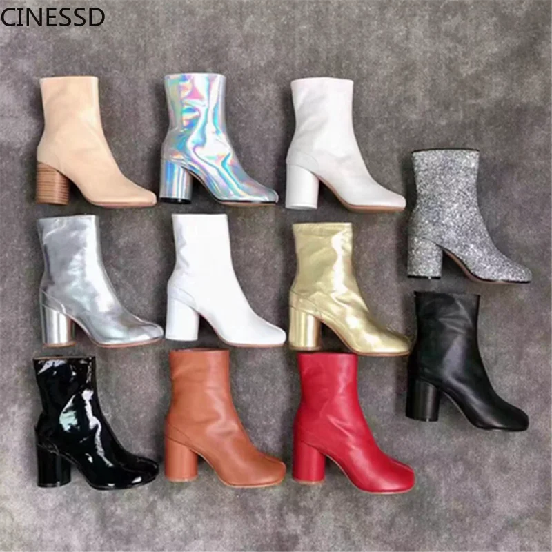 Split Toe Boots Women Real Leather Ninja Tabi Boots Genuine Leather Chunky Heel Ankle Boot Cow Leather Woman High Heels Shoes
Split Toe Boots Women Real Leather Ninja Tabi Boots Genuine Leather Chunky Heel Ankle Boot Cow Leather Woman High Heels Shoes