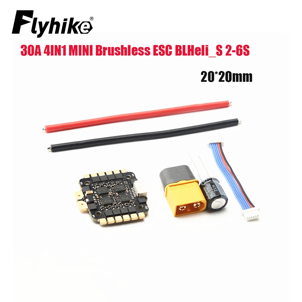Special Edition 30A 4IN1 MINI Brushless ESC BLHeli_S 2-6S BEC 5V 6.5g 20x20MM for MINI FPV RC Racing Drone 
Special Edition 30A 4IN1 MINI Brushless ESC BLHeli_S 2-6S BEC 5V 6.5g 20x20MM for MINI FPV RC Racing Drone