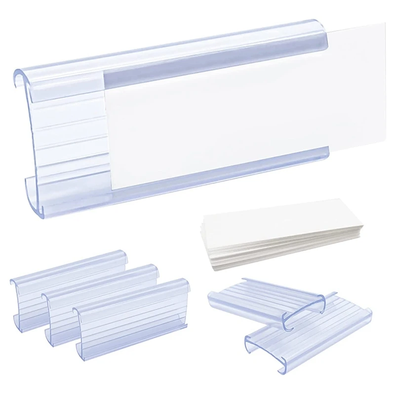 Wire Shelf Label Holders, 30 Pack Plastic Wire Shelf Label Clips with Label Paper Removable Wire Rack Label Holder
Wire Shelf Label Holders, 30 Pack Plastic Wire Shelf Label Clips with Label Paper Removable Wire Rack Label Holder