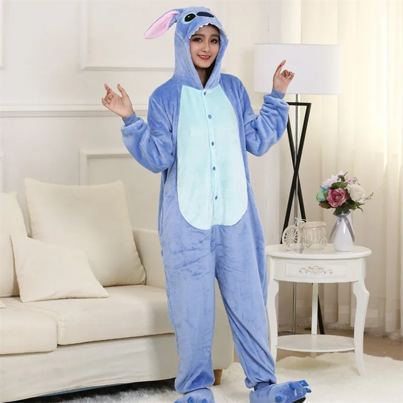 Cute Cartoon Animal Onesies Kigurumis Men Women Blue Stitch Pajama holiday party Onesie Unisex Winter Warm Flannel nightgown Set
Cute Cartoon Animal Onesies Kigurumis Men Women Blue Stitch Pajama holiday party Onesie Unisex Winter Warm Flannel nightgown Set