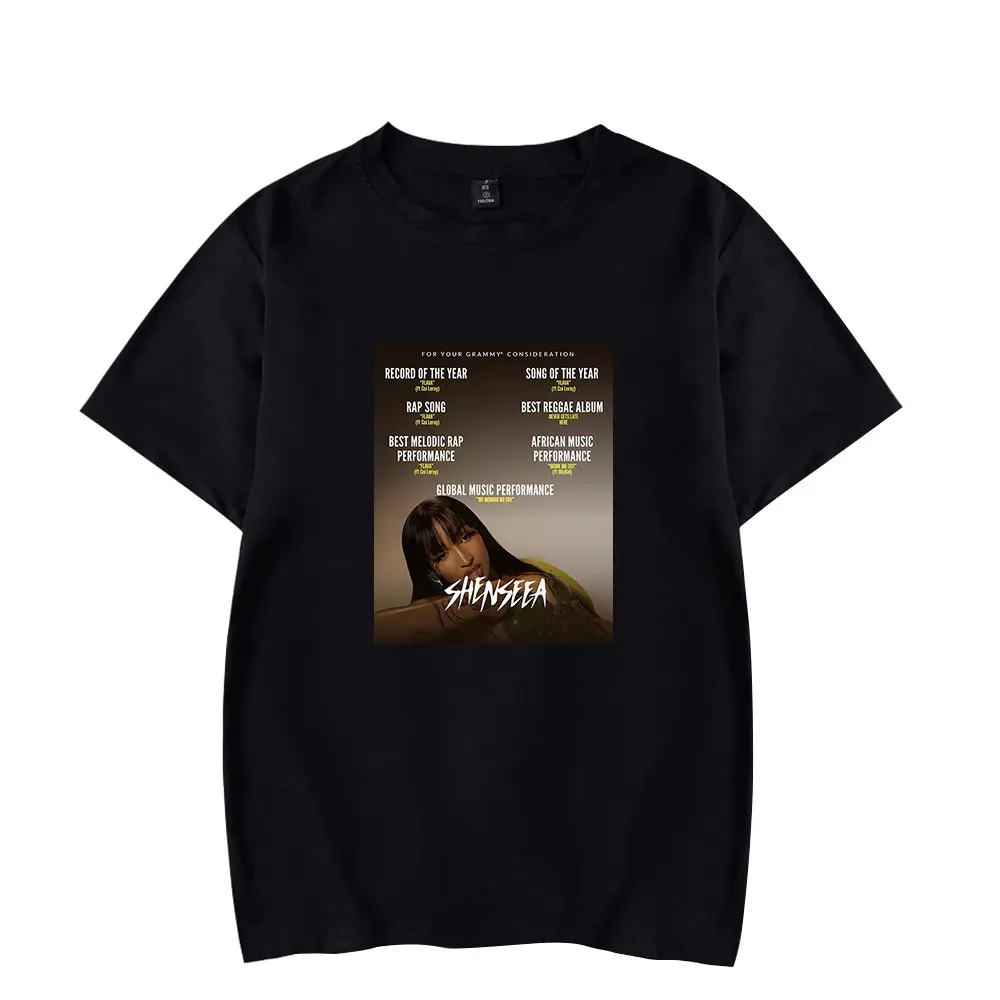 Shenseea Merch Around the World Tour 2025 футболка с короткими рукавами для женщин и мужчин