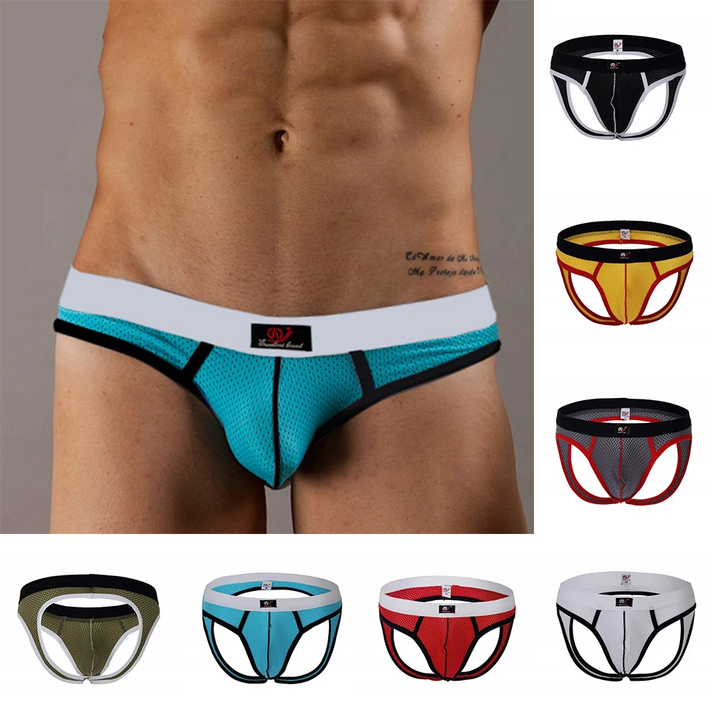 Men Low Waist G-String Mesh Pouch Underwear Thong Briefs Underpants Panties Gays Imitates Breathable Briefs
Men Low Waist G-String Mesh Pouch Underwear Thong Briefs Underpants Panties Gays Imitates Breathable Briefs