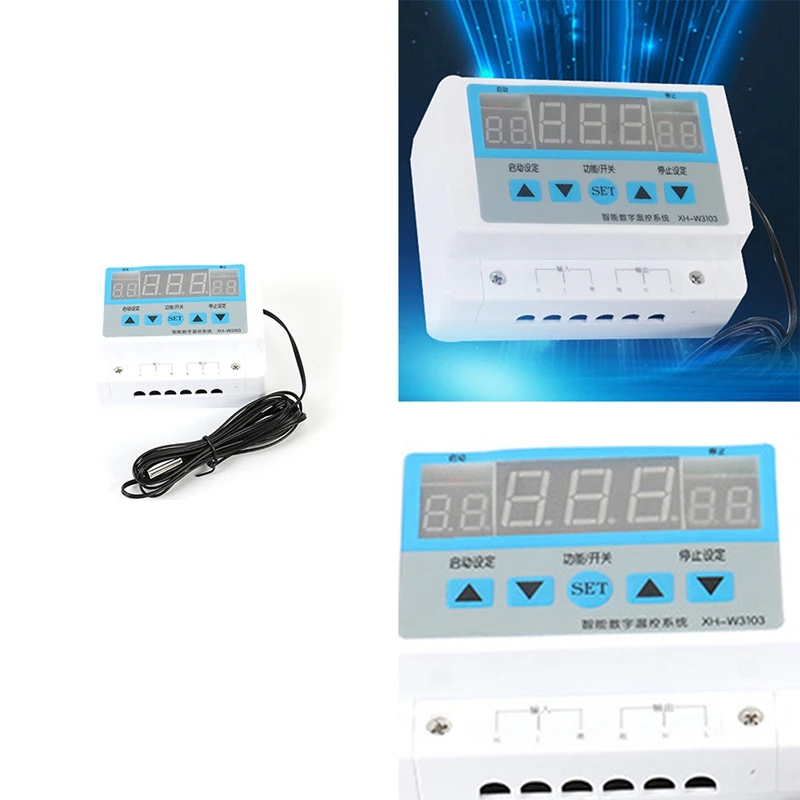 XH-W3103 Max 5000W Digital Thermostat 30A Temperature Controller Switch For Home Industry Appliance
XH-W3103 Max 5000W Digital Thermostat 30A Temperature Controller Switch For Home Industry Appliance