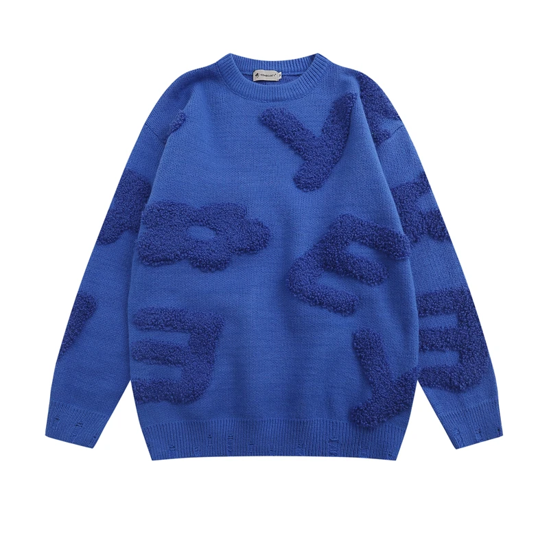 Solid Color Letter Embroidery Crew Neck Men's and Women's Sweaters Winter Streetwear Retro Casual Pullover Knitted Clothes
Solid Color Letter Embroidery Crew Neck Men's and Women's Sweaters Winter Streetwear Retro Casual Pullover Knitted Clothes