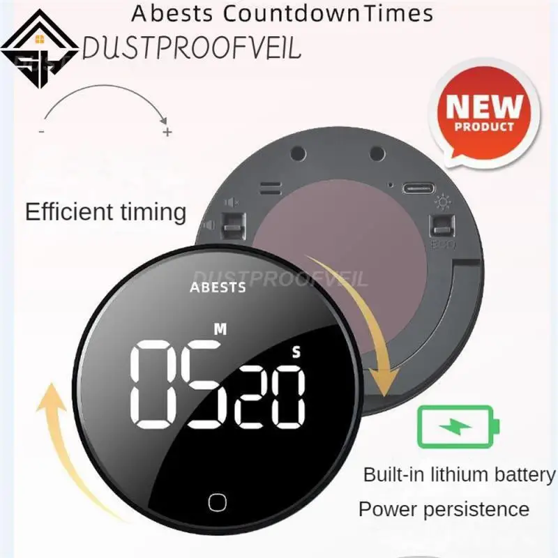Black Kitchen Timer Magnetic Design Spin Timer Timer Built-in Lithium Battery Typec Interface Bake Timer Abs Material
Black Kitchen Timer Magnetic Design Spin Timer Timer Built-in Lithium Battery Typec Interface Bake Timer Abs Material