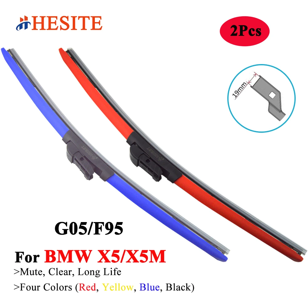 HESITE Colorful Wiper Blade For BMW X5 X5M SUV G05 F95 xDrive 30D 50D 40I 2018 2019 2020 2021 2022 Hybrid Windshield Blue Wipers
HESITE Colorful Wiper Blade For BMW X5 X5M SUV G05 F95 xDrive 30D 50D 40I 2018 2019 2020 2021 2022 Hybrid Windshield Blue Wipers