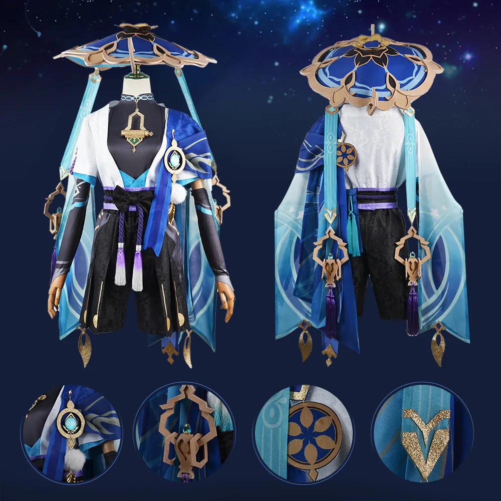 Game Genshin Impact Wanderer Cosplay Costumes Halloween Party Hat Wig Men Clothing Kunikuzushi Balladeer Scaramouche
Game Genshin Impact Wanderer Cosplay Costumes Halloween Party Hat Wig Men Clothing Kunikuzushi Balladeer Scaramouche