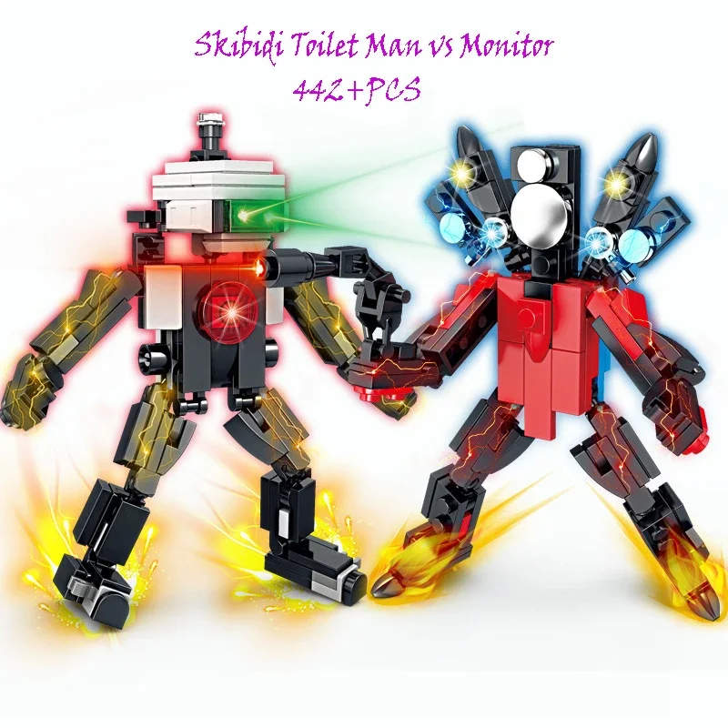 1 SET DIY Skibidi Toilet Man Vs Monitor Bricks Game Super Titan Monitor Man MOC Action Building Blocks Toys For Children
1 SET DIY Skibidi Toilet Man Vs Monitor Bricks Game Super Titan Monitor Man MOC Action Building Blocks Toys For Children