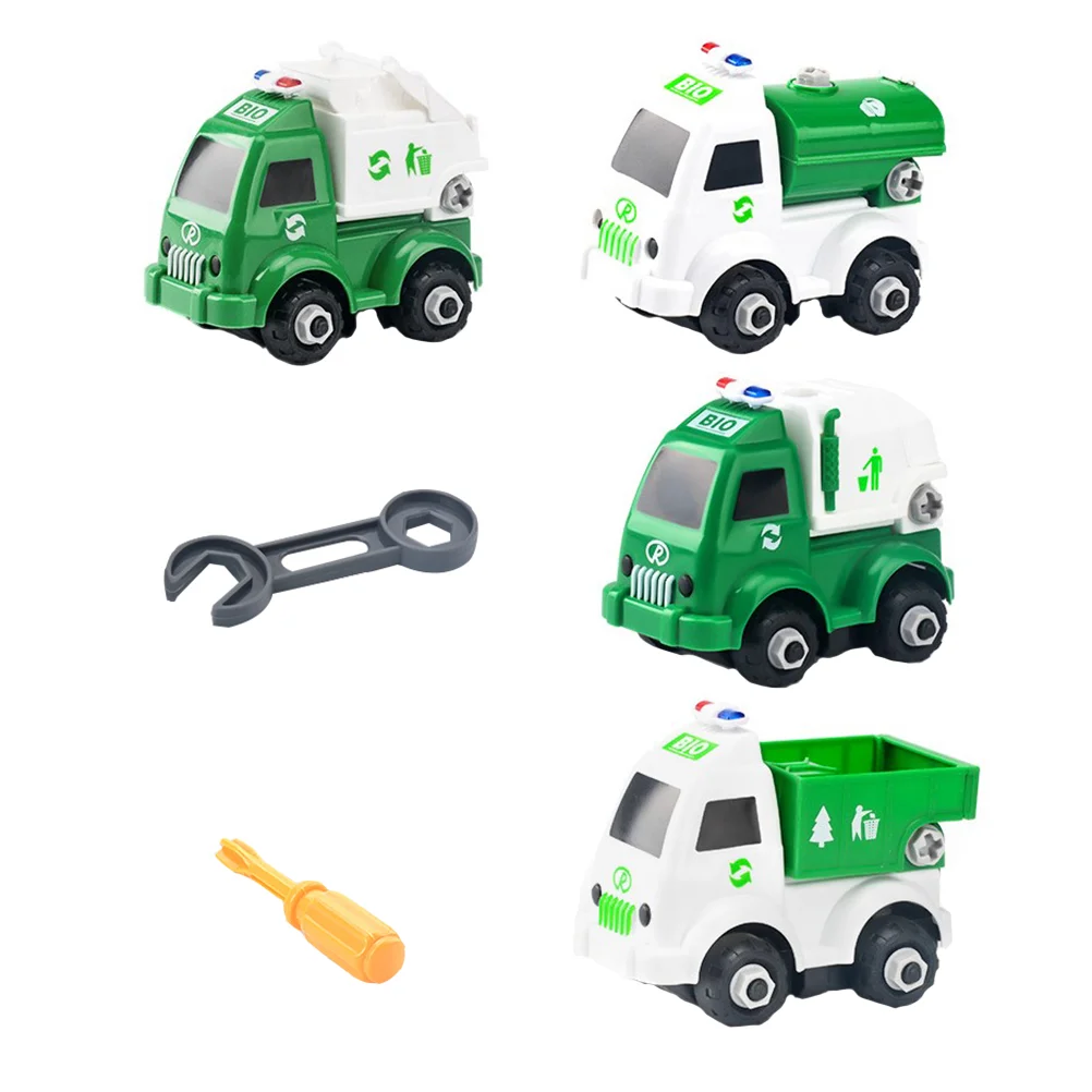 4pcs Detachable Simulated Sanitation Truck Models Toy Children Garbage Truck Toy
4pcs Detachable Simulated Sanitation Truck Models Toy Children Garbage Truck Toy