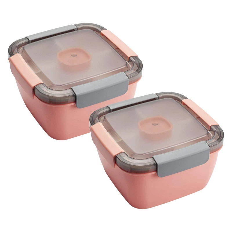 Salad Lunch Container to Go 52-Oz Salad Bowls with 3 Compartments Salad Dressings Container for Salad Toppings Snacks
Salad Lunch Container to Go 52-Oz Salad Bowls with 3 Compartments Salad Dressings Container for Salad Toppings Snacks