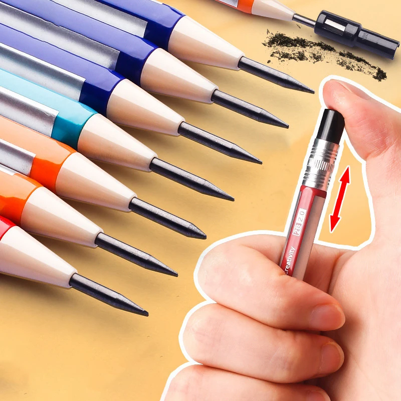 1Pcs 2.0mmCreative Mechanical Pencil 2B Kawaii Pencils For Writing Sketch Painting Kids Girl School Supplies Korean Stationery
1Pcs 2.0mmCreative Mechanical Pencil 2B Kawaii Pencils For Writing Sketch Painting Kids Girl School Supplies Korean Stationery