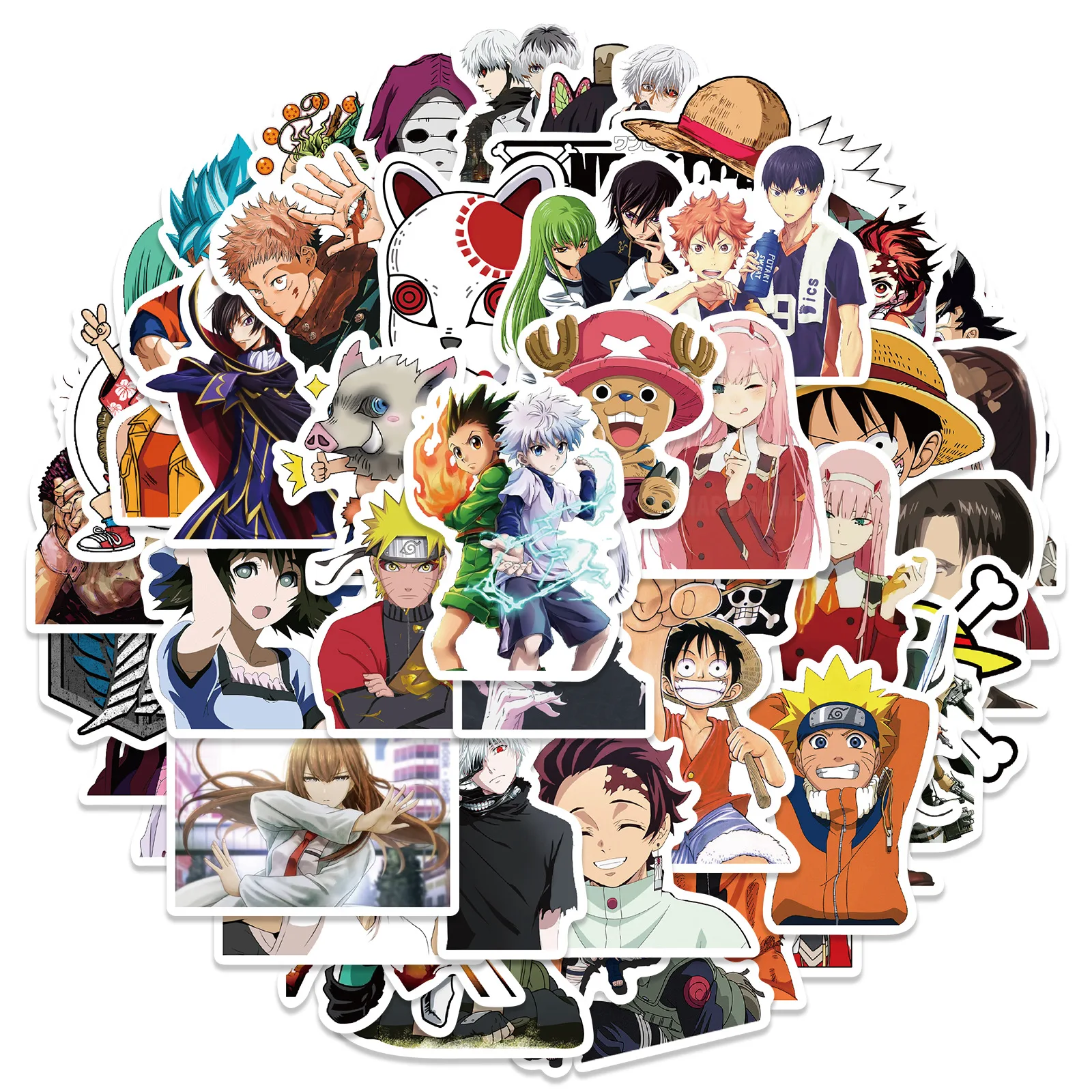 50PCS Japan Popular Anime Collection Graffiti One Piece Naruto Sticker Waterproof Skateboard Water Cup Luggage Sticker Wholesale
50PCS Japan Popular Anime Collection Graffiti One Piece Naruto Sticker Waterproof Skateboard Water Cup Luggage Sticker Wholesale