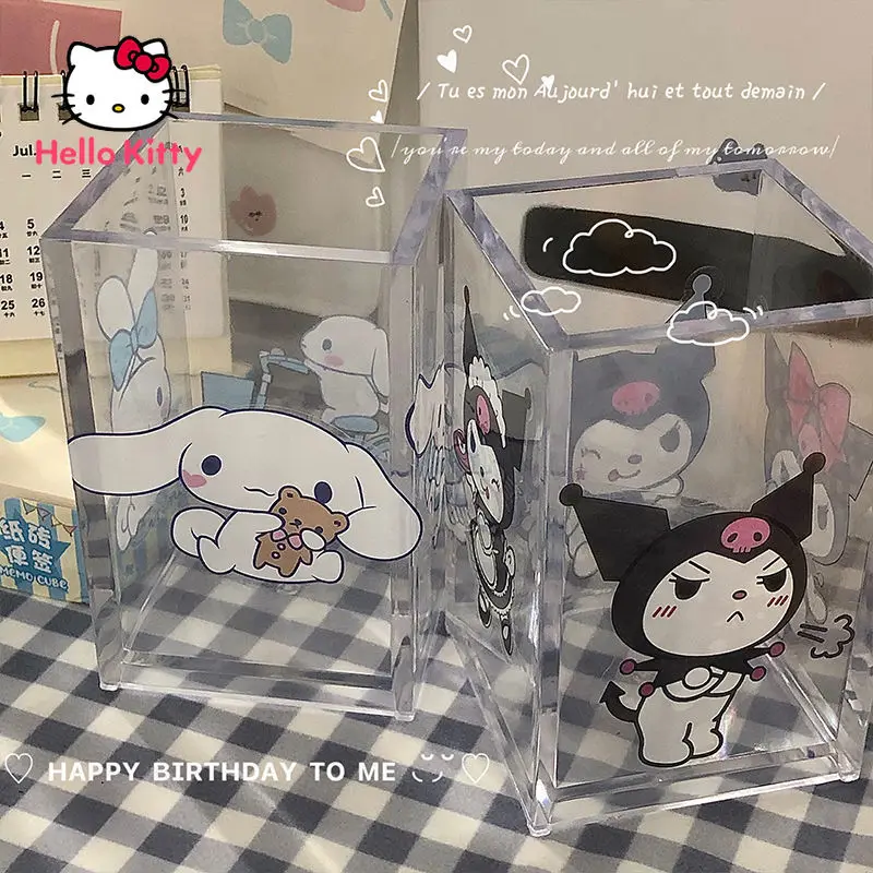 Hello Kitty Pen Holder Organizer Transparent Student Stationery Storage Box Minimalist Personality Desktop Sundries Organizer
Hello Kitty Pen Holder Organizer Transparent Student Stationery Storage Box Minimalist Personality Desktop Sundries Organizer