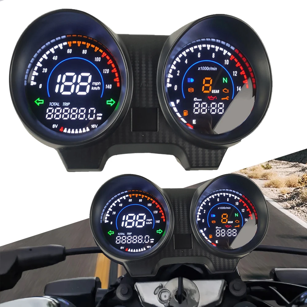 Motorcycle Speedometer Instrument Panel Digital LED Electronic Tachometer For Titan 150 Honda Cg150 Fan150 2010 2012 2022 Brazil
Motorcycle Speedometer Instrument Panel Digital LED Electronic Tachometer For Titan 150 Honda Cg150 Fan150 2010 2012 2022 Brazil