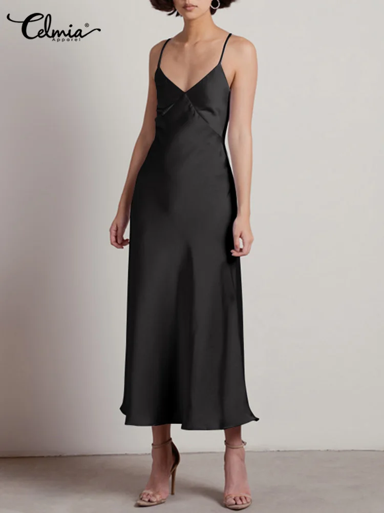 Celmia атласное шелковое элегантное женское платье из искусственной кожи на бретельках с открытой спиной сексуальное коктейльное платье одно...
Celmia атласное шелковое элегантное женское платье из искусственной кожи на бретельках с открытой спиной сексуальное коктейльное платье одно...