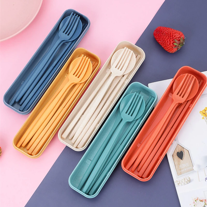 Wheat Straw Cutlery Set with Case New Nordic style Dining Fork Spoon Knife Portugal Travel Flatware Colorful Outdoor Utensils
Wheat Straw Cutlery Set with Case New Nordic style Dining Fork Spoon Knife Portugal Travel Flatware Colorful Outdoor Utensils