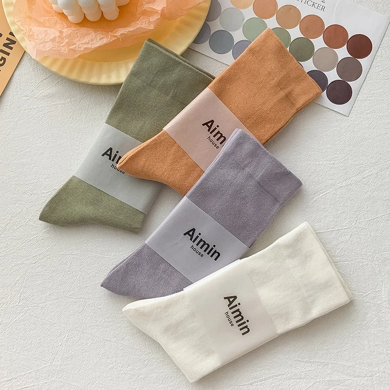 Korea Style New Fashion Candy Color Cotton Long Socks Girls Cute Breathable Casual Cotton Socks Female Fashion
Korea Style New Fashion Candy Color Cotton Long Socks Girls Cute Breathable Casual Cotton Socks Female Fashion