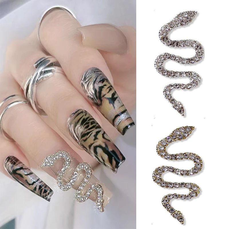 3D Alloy Snake Nail Art Decorations Create Charm Shiny Dazzling Metal Crystals Rhinestones for DIY Manicure Jewelry Accessories
3D Alloy Snake Nail Art Decorations Create Charm Shiny Dazzling Metal Crystals Rhinestones for DIY Manicure Jewelry Accessories