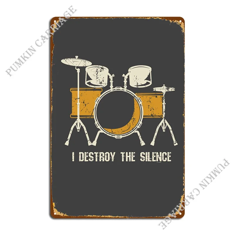 I Destroy Silence Funny Metal Sign Pub Party Create Club Tin Sign Poster
I Destroy Silence Funny Metal Sign Pub Party Create Club Tin Sign Poster