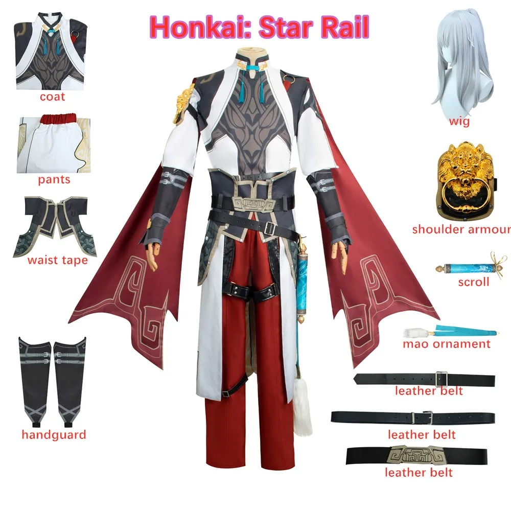 Game Honkai Star Rail Cosplay Costumes Anime Men Jingyuan Uniform Halloween Carnival Party Outfit Plus Size
Game Honkai Star Rail Cosplay Costumes Anime Men Jingyuan Uniform Halloween Carnival Party Outfit Plus Size