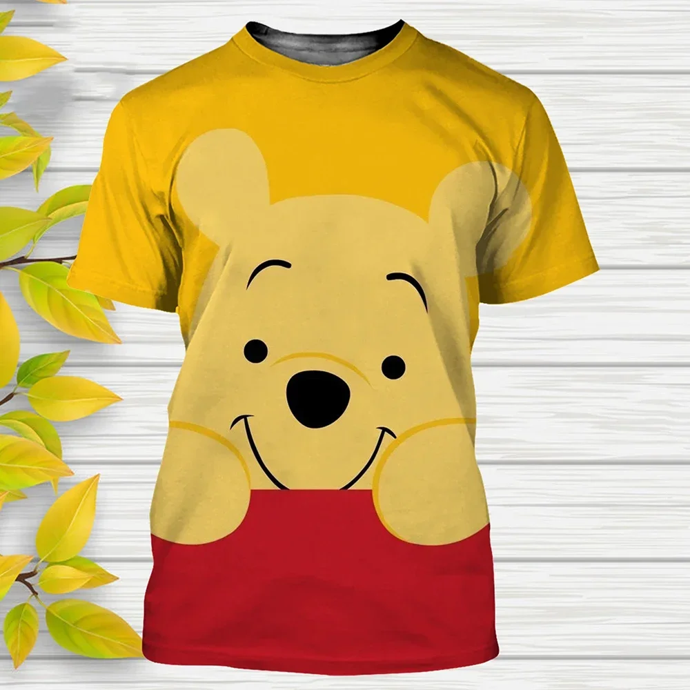 Футболки с 3d принтом Disney Winnie the Pooh мужские и женские футболки короткими рукавами