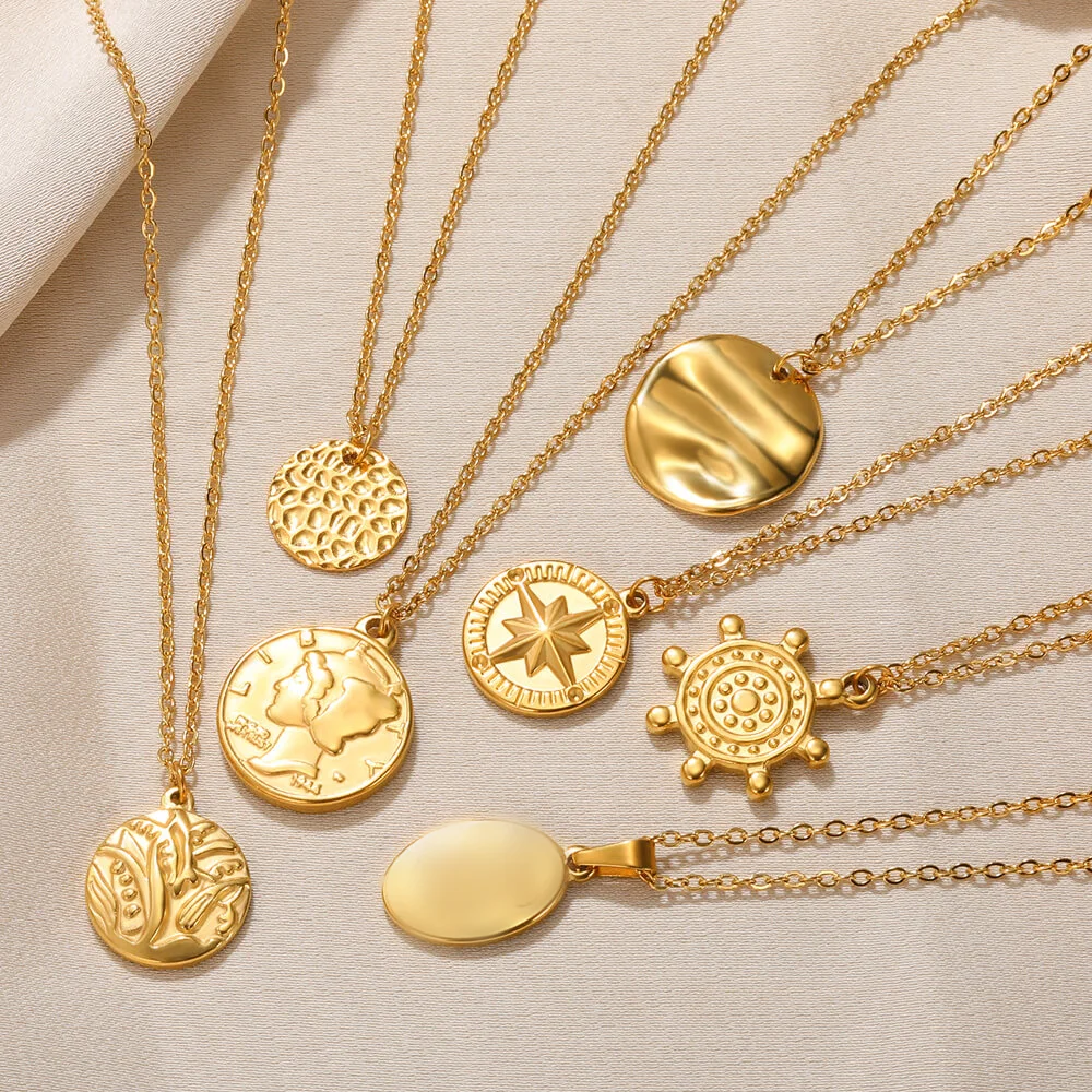 Stainless Steel Necklace For Women Classic Gold Color Chain Waterproof Jewelry Round Oval Cute Pendant Birthday Gift 2023 New
Stainless Steel Necklace For Women Classic Gold Color Chain Waterproof Jewelry Round Oval Cute Pendant Birthday Gift 2023 New