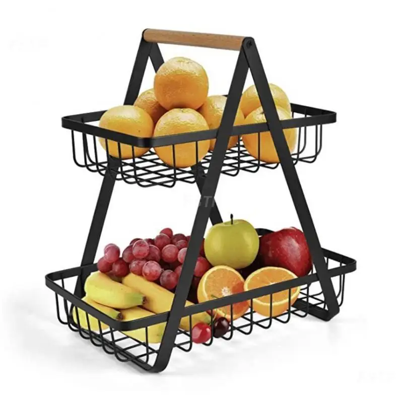 Creative Fruit Storage Rack High Quality Detachable Kitchen Organizer 2023 Fruit Vegetable Shelf Home Decor Double Layer 
Creative Fruit Storage Rack High Quality Detachable Kitchen Organizer 2023 Fruit Vegetable Shelf Home Decor Double Layer