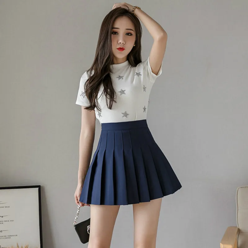 Sexy Women Pleated Skirt High Waist Women Mini Skirt Chic A Line Short Dress Korean 2021 Preppy Style Girls Dance Mini Dresses
Sexy Women Pleated Skirt High Waist Women Mini Skirt Chic A Line Short Dress Korean 2021 Preppy Style Girls Dance Mini Dresses
