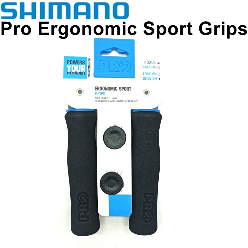 

Эргономичные Грипсы для велосипеда Shimano Pro, Нескользящие, впитывающие мягкие, легкие, для горных велосипедов