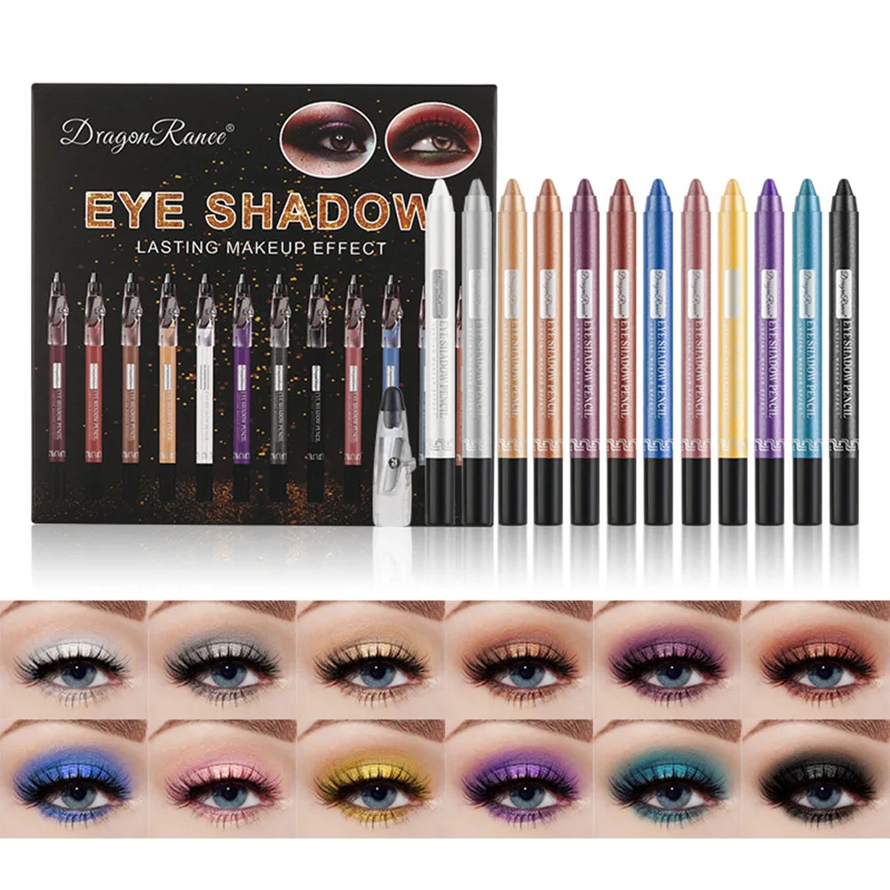 Карандаш для теней для век, 12 цветов, Перламутровые тени для век, гладкая Мерцающая блестящая подводка для век, стойкие водостойкие тени для ... 
Карандаш для теней для век, 12 цветов, Перламутровые тени для век, гладкая Мерцающая блестящая подводка для век, стойкие водостойкие тени для ...