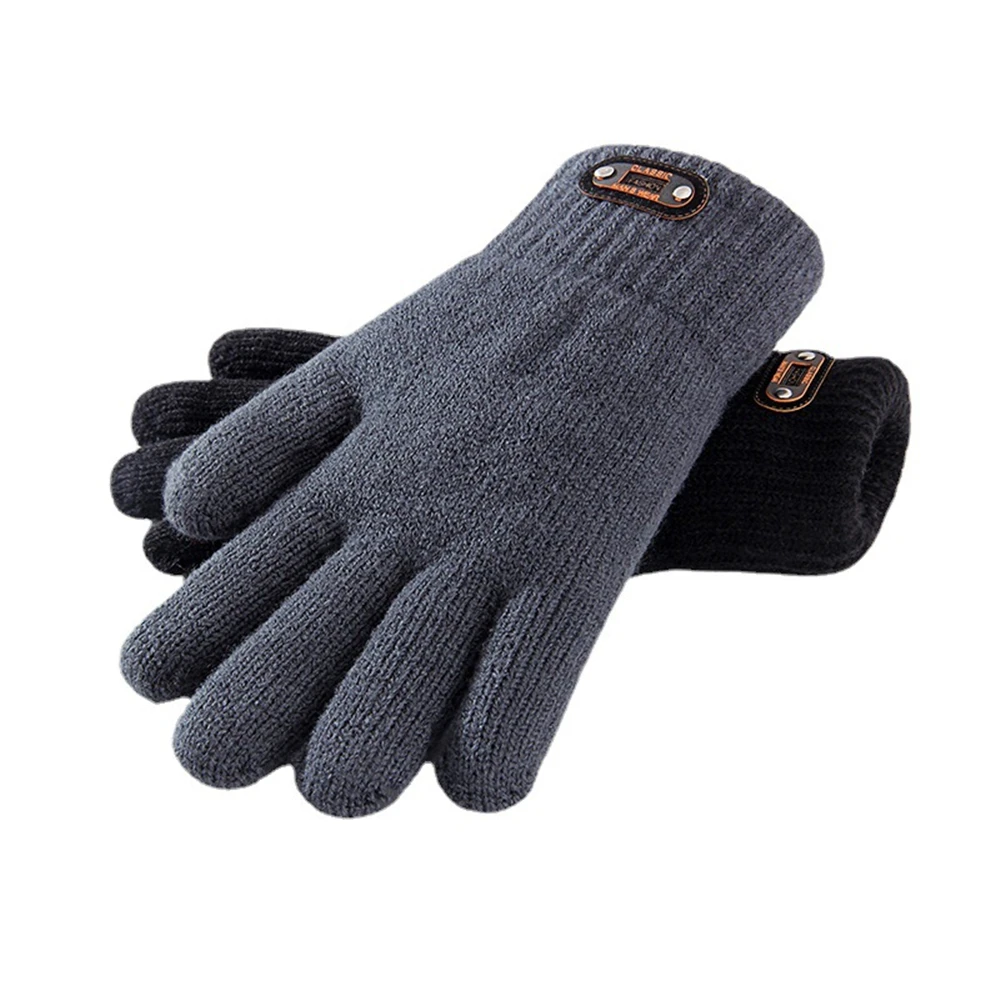 Warm Men Knitted Gloves Elastic Touch Screen Full Finger Mitten Thick Wool Solid Color Driving Gloves Winter Autumn Sports Glove
Warm Men Knitted Gloves Elastic Touch Screen Full Finger Mitten Thick Wool Solid Color Driving Gloves Winter Autumn Sports Glove