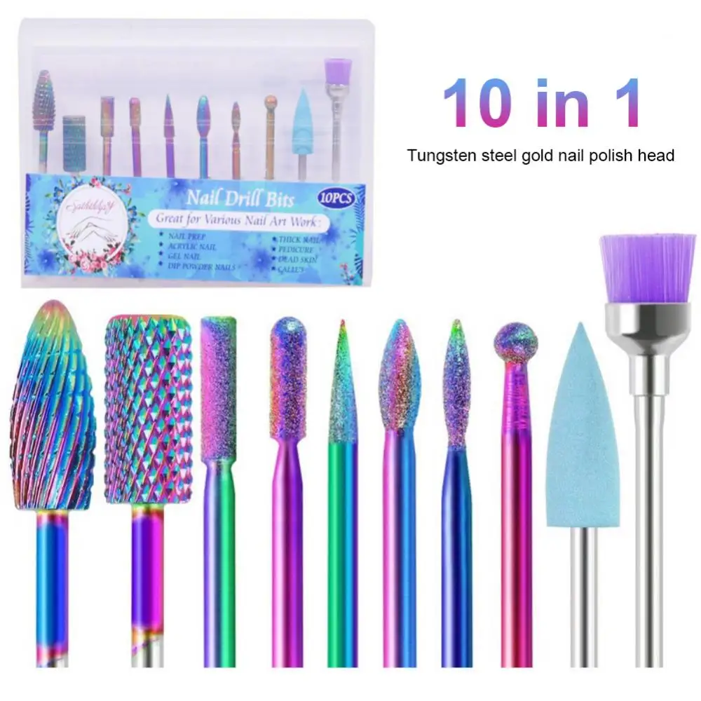 10PC Manicure Tool Set Nail Drill Bits Milling Cutter For Electric Manicure Machine Nail Polishing Heads Nail Gel Polish Remove
10PC Manicure Tool Set Nail Drill Bits Milling Cutter For Electric Manicure Machine Nail Polishing Heads Nail Gel Polish Remove