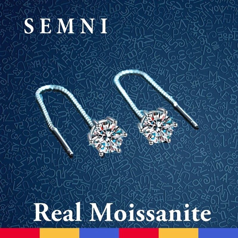 Sunite 1.0ct 2.0ct Moissanite Diamond Tassel Earrings for Women Girls Wedding Jewelry Engagement Gift Forever Love Freeshipping
Sunite 1.0ct 2.0ct Moissanite Diamond Tassel Earrings for Women Girls Wedding Jewelry Engagement Gift Forever Love Freeshipping