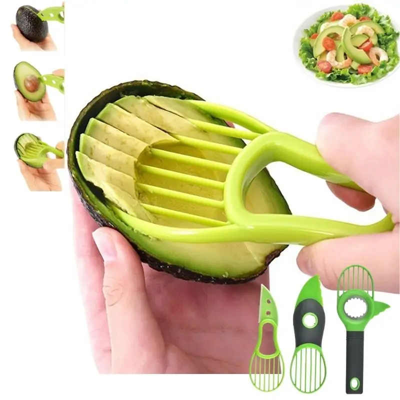 1/2 3 In 1 Avocado Slicer Corer Butter Fruit Peeler Cutter Pulp Separator Plastic Knife Kitchen Vegetable Tools Kitchen Gadgets
1/2 3 In 1 Avocado Slicer Corer Butter Fruit Peeler Cutter Pulp Separator Plastic Knife Kitchen Vegetable Tools Kitchen Gadgets