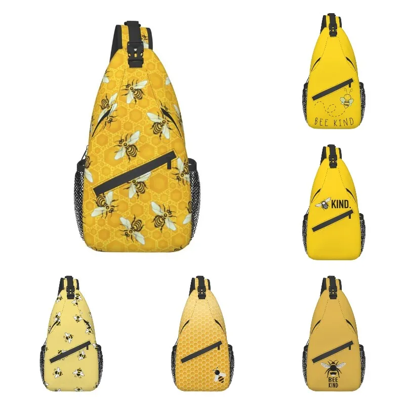 Casual Honeybees Honeycomb Bee Apiary Pattern Sling Crossbody Backpack Men Insect Shoulder Chest Bags for Camping Biking
Casual Honeybees Honeycomb Bee Apiary Pattern Sling Crossbody Backpack Men Insect Shoulder Chest Bags for Camping Biking
