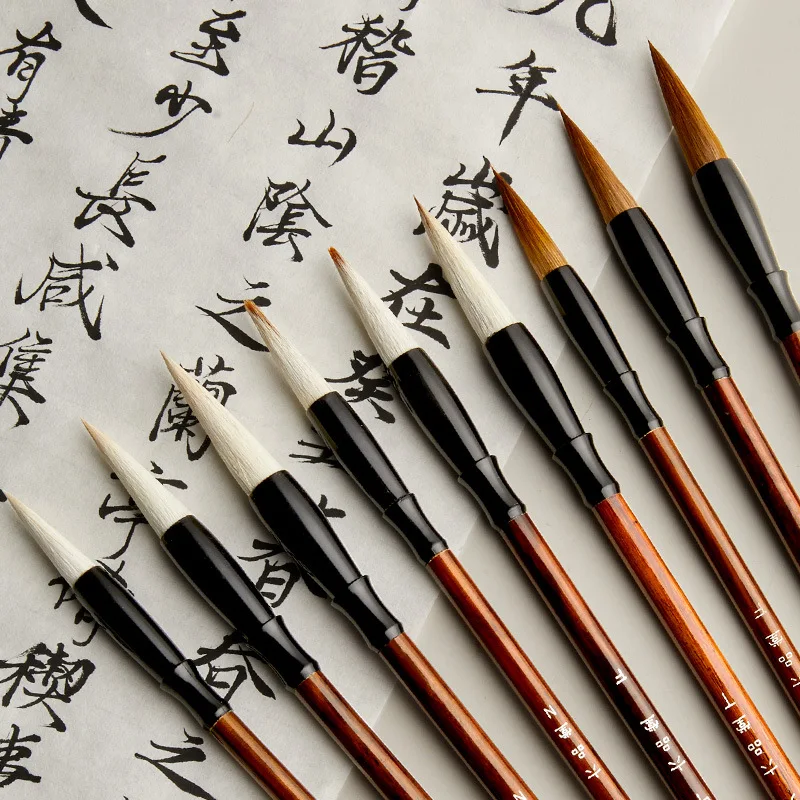 

Brush Six Classroom Set For Beginners To Practice Calligraphy With Both Wolf Hair And Fine Hair. Primary School Students And Chi