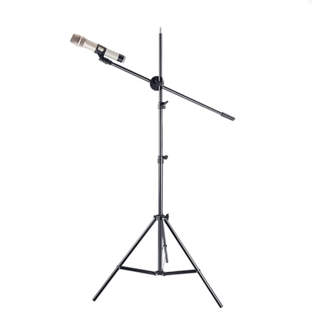 160CM Adjustable Mic Tripod Stand With 1/4 Screw For Photographic Light Phone Photographic Lighting Stand Aluminum Alloy
160CM Adjustable Mic Tripod Stand With 1/4 Screw For Photographic Light Phone Photographic Lighting Stand Aluminum Alloy