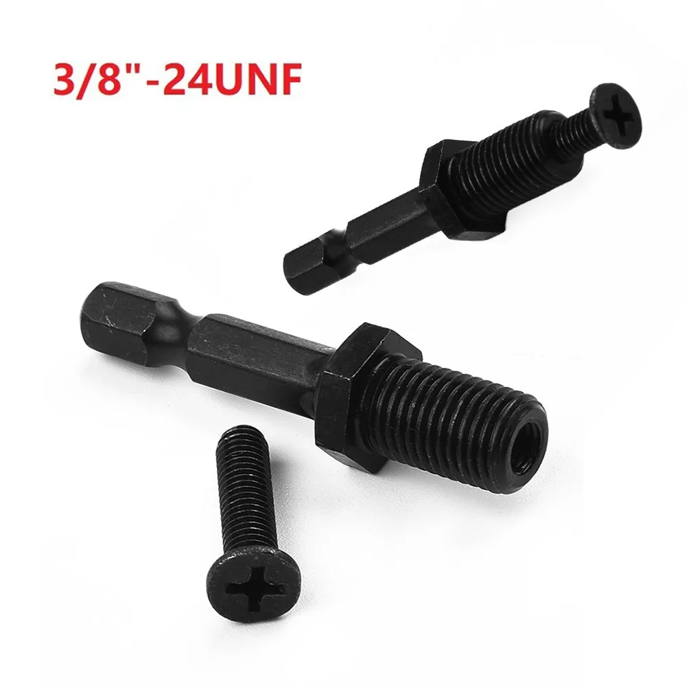 1pc Steel 1/4 Steel Hex Shank Adapter To 3/8"-24unf Male Thread Screw For Drill Bit Chuck 2-13mm Clamping Range
1pc Steel 1/4 Steel Hex Shank Adapter To 3/8"-24unf Male Thread Screw For Drill Bit Chuck 2-13mm Clamping Range