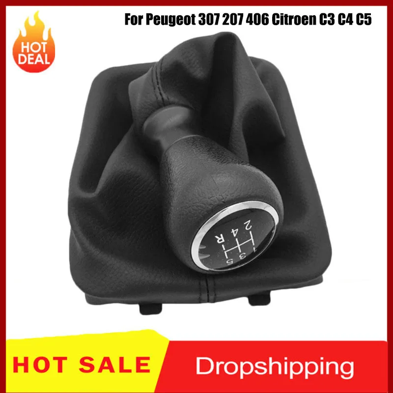 5 Speed Gear Shift Knob Shifter Boot Excellent ABS Plastics Lever Stick Boot Cover for Peugeot 307 207 406 Citroen C3 C4 C5 Part
5 Speed Gear Shift Knob Shifter Boot Excellent ABS Plastics Lever Stick Boot Cover for Peugeot 307 207 406 Citroen C3 C4 C5 Part