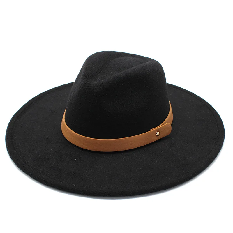 Women's cap hats for men fedoras felt spring autumn black fashion Jazz Hat European American wide brim panama headgear fashion
Women's cap hats for men fedoras felt spring autumn black fashion Jazz Hat European American wide brim panama headgear fashion