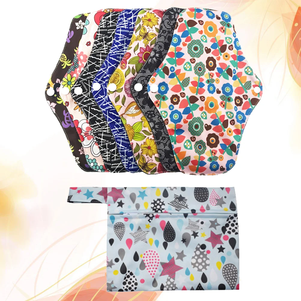 8Pcs Washable Sanitary Pads Reusable Menstrual Pads Bamboo Charcoal Fiber Nursing Mat Sanitary Towels Napkins (7Pcs Sanitary
8Pcs Washable Sanitary Pads Reusable Menstrual Pads Bamboo Charcoal Fiber Nursing Mat Sanitary Towels Napkins (7Pcs Sanitary